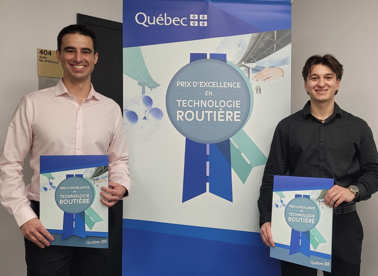Des finissants du Cégep Limoilou récompensés au Prix d'excellence en technologie routière 2026
